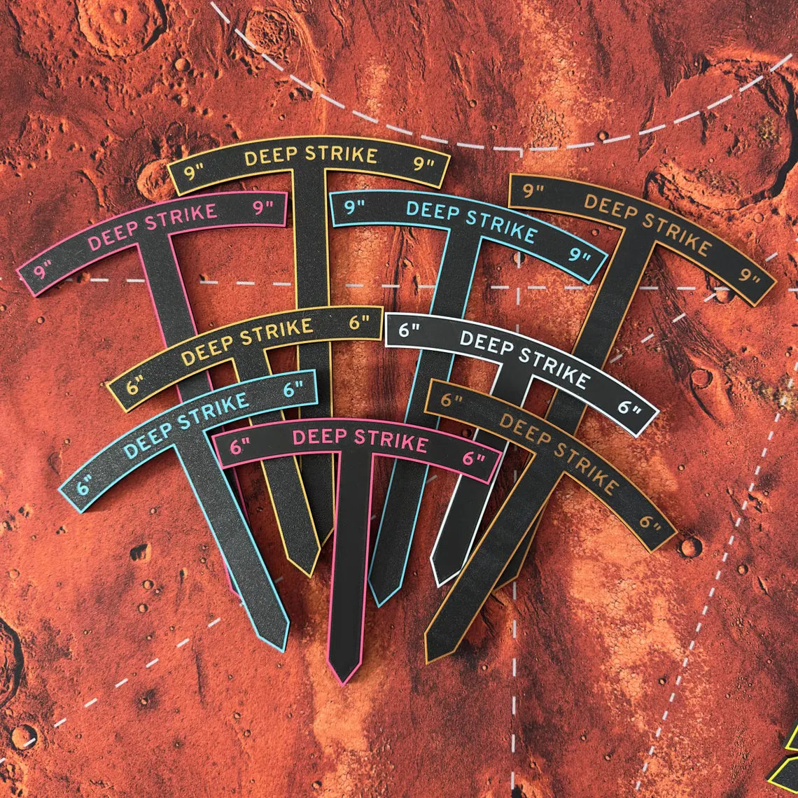 9" and 6" Wargaming Measurement Tools