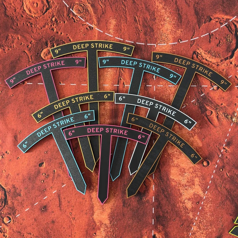9" and 6" Wargaming Measurement Tools